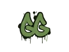 Zalakowane graffiti | GGEZ (bitewna zieleń)