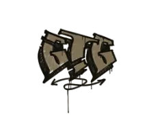 Versiegeltes Graffito | GTG (Staubbraun)
