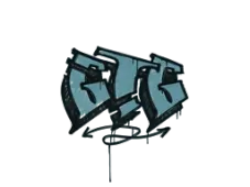 Sealed Graffiti | GTG (Wire Blue)