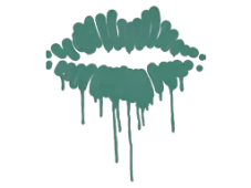 Sealed Graffiti | Kiss (Frog Green)