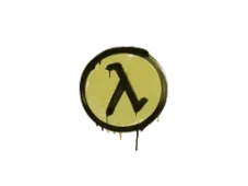 Zalakowane graffiti | Lambda