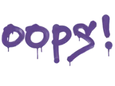 Sealed Graffiti | Oops (Monster Purple)