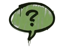 Sealed Graffiti | Question Mark (Battle Green)
