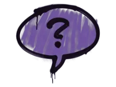 Sealed Graffiti | Question Mark (Monster Purple)