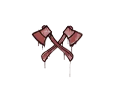 Sealed Graffiti | X-Axes (Blood Red)