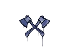 Sealed Graffiti | X-Axes (SWAT Blue)