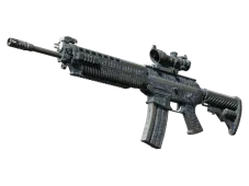 SG 553 | Waves Perforated (Battle-Scarred)