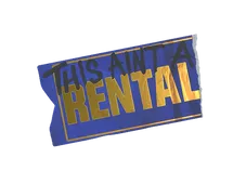 Sticker | Ain't A Rental (Foil)