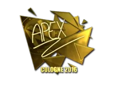Sticker | apEX (Gold) | Cologne 2016