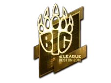 Sticker | BIG (Gold) | Boston 2018