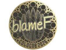 Sticker | blameF (Gold) | Cologne 2026