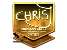 Sticker | chrisJ (Gold) | Cluj-Napoca 2015