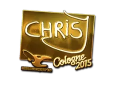 Sticker | chrisJ (Gold) | Cologne 2015