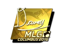 Sticker | DAVEY (Gold) | MLG Columbus 2016