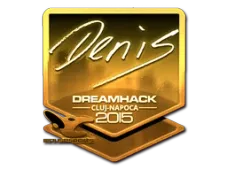 Sticker | denis (Gold) | Cluj-Napoca 2015
