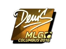 Sticker | denis (Gold) | MLG Columbus 2016
