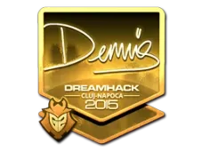 Sticker | dennis (Gold) | Cluj-Napoca 2015