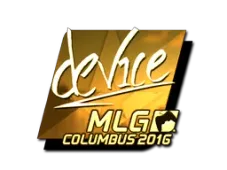 Sticker | device (Gold) | MLG Columbus 2016
