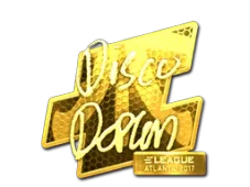 Sticker | disco doplan (Gold) | Atlanta 2017