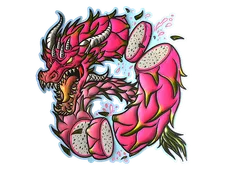 Sticker | Dragon Fruit (Foil)