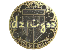 Sticker | dziugss (Gold) | Cologne 2026