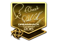 Sticker | f0rest (Gold) | Cluj-Napoca 2015