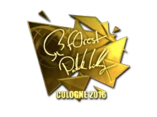 Sticker | f0rest (Gold) | Cologne 2016