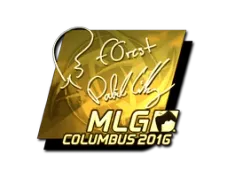 Sticker | f0rest (Gold) | MLG Columbus 2016