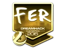 Sticker | fer (Gold) | Cluj-Napoca 2015