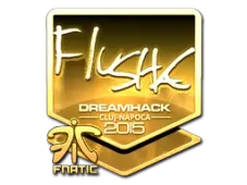Sticker | flusha (Gold) | Cluj-Napoca 2015
