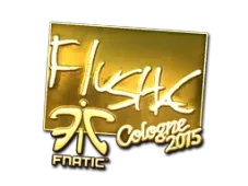 Sticker | flusha (Gold) | Cologne 2015