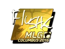Sticker | flusha (Gold) | MLG Columbus 2016