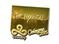 Sticker | freakazoid (Gold) | Cologne 2015