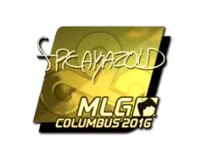 Sticker | freakazoid (Gold) | MLG Columbus 2016