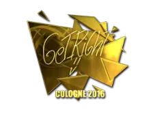 Sticker | GeT_RiGhT (Gold) | Cologne 2016