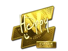 Sticker | Happy (Gold) | Atlanta 2017