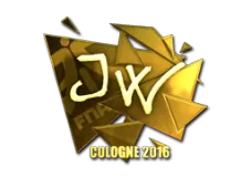 Sticker | JW (Gold) | Cologne 2016