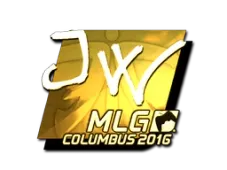 Sticker | JW (Gold) | MLG Columbus 2016