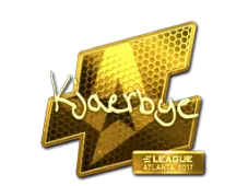 Sticker | Kjaerbye (Gold) | Atlanta 2017
