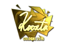 Sticker | koosta (Gold) | Cologne 2016