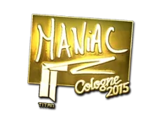 Sticker | Maniac (Gold) | Cologne 2015