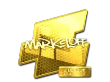 Sticker | markeloff (Gold) | Atlanta 2017