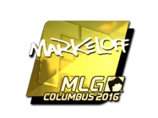 Sticker | markeloff (Gold) | MLG Columbus 2016