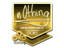 Sticker | n0thing (Gold) | Cluj-Napoca 2015