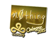 Sticker | n0thing (Gold) | Cologne 2015