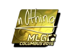 Sticker | n0thing (Gold) | MLG Columbus 2016