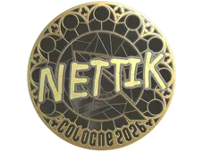 Sticker | nettik (Gold) | Cologne 2026
