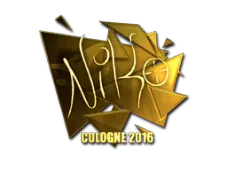 Sticker | NiKo (Gold) | Cologne 2016