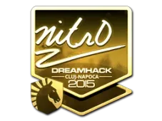 Sticker | nitr0 (Gold) | Cluj-Napoca 2015