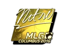 Sticker | nitr0 (Gold) | MLG Columbus 2016